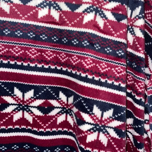 Nautica Womens 3X Snowflake Print Long-Sleeve Top Soft & Stretchy Fabric - Picture 2 of 6